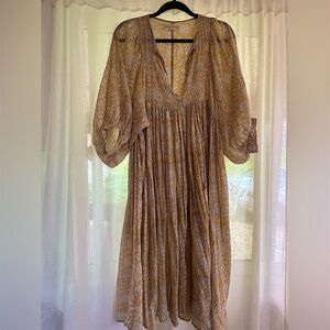 Daughters of India | Dresses | Medium Daughters Of India Cotton Green Midi  Prairie Dress | Poshmark